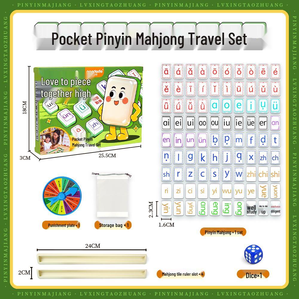 Pinyin Mahjong Card Game: Educational Toy for Children and Parents