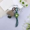 Heart Keyring Creative Car Key Chain Hanging Ornament Cartoon Mushroom Keychain Pendant Bag Charm Flowers Keychain