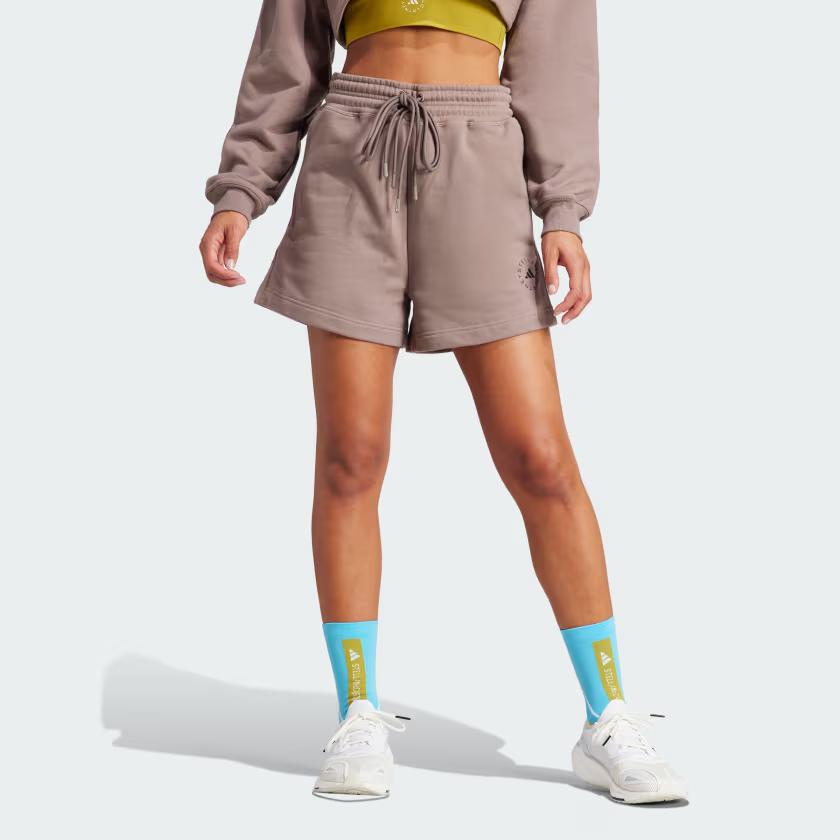Adidas X Stella McCartney Truecasuals Terry Short Women Bottoms Brown IS1219