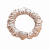 Cute Strawberry Mousse Powder Hair Tie Small Intestine Satin Pleated Hair Band Comfortable High Elastic Hair Accessories Woman