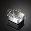 Food Grade Stainless Steel Rectangular Tray for Tiramisu or Cooked Foods