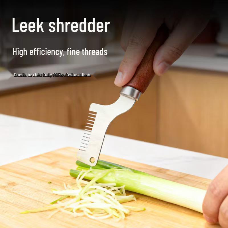 Stainless Steel Multi-Purpose Green Onion Cutter and Grater Tool