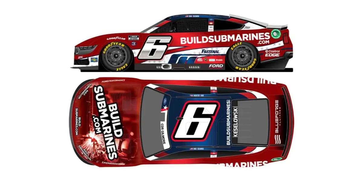 

Kyosho Lionel Racing SALUTES 2024 Ford Mustang Brad Keselowski Finished Model LR309004 1/64 BUILDSUBMARINES.COM #6