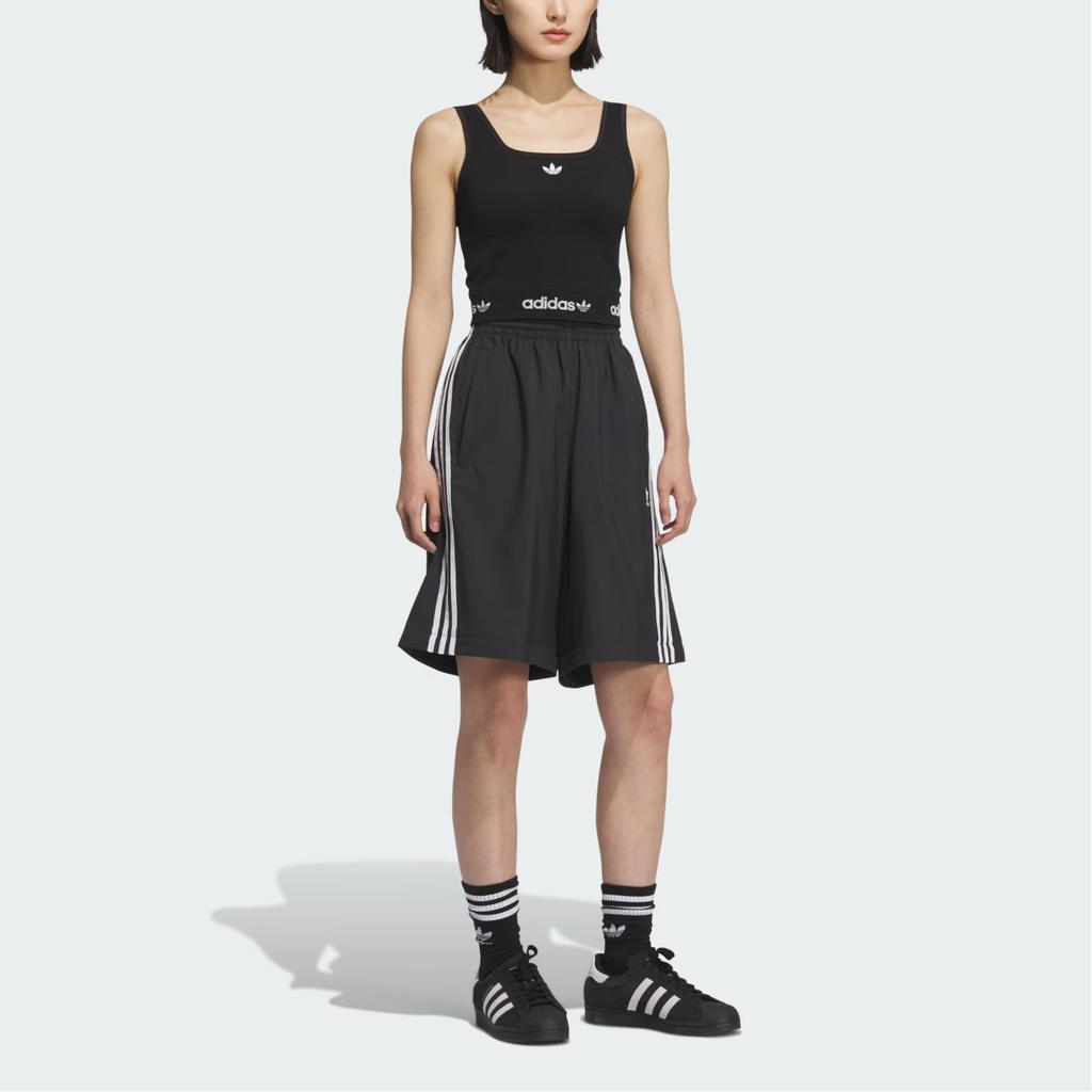 Adidas Originals SS25 Casual Fashion Comfortable Slim Fit Sports Vest Women Tops Black KB6420