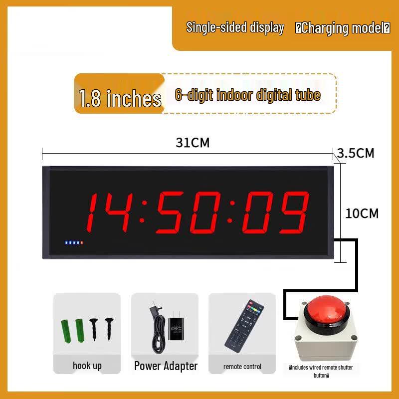 Chuanqin 1.8-inch LED Sports Timer with Wired Button