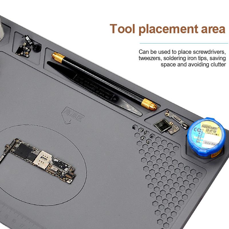 Esd Heat Insulation Soldering Mat Resistance Working Silicone Soldering Mat Computer Phone Repair Pad Insulator Pad