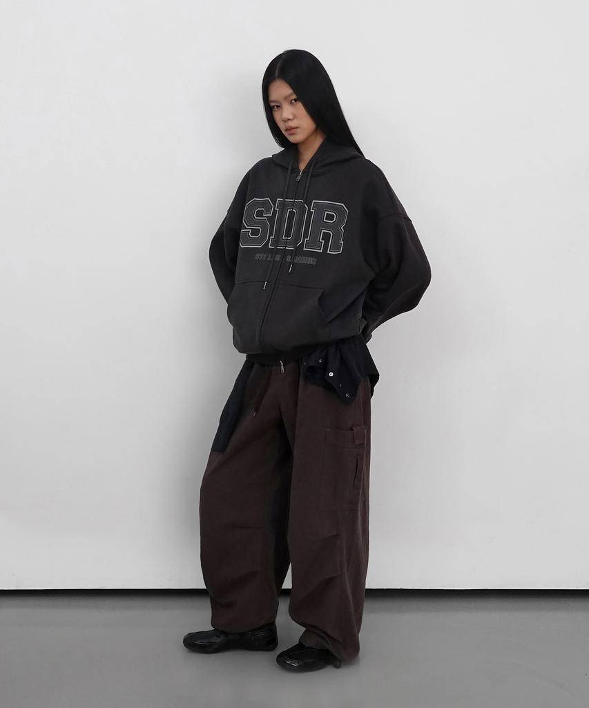 Saendeulig Wide Cargo Cotton Pants_Purple