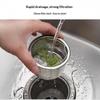 Sink Strainer Plug 304 Stainless Steel Anti-Clog Design with Easy Lift Handle for Kitchen Bathroom Drains