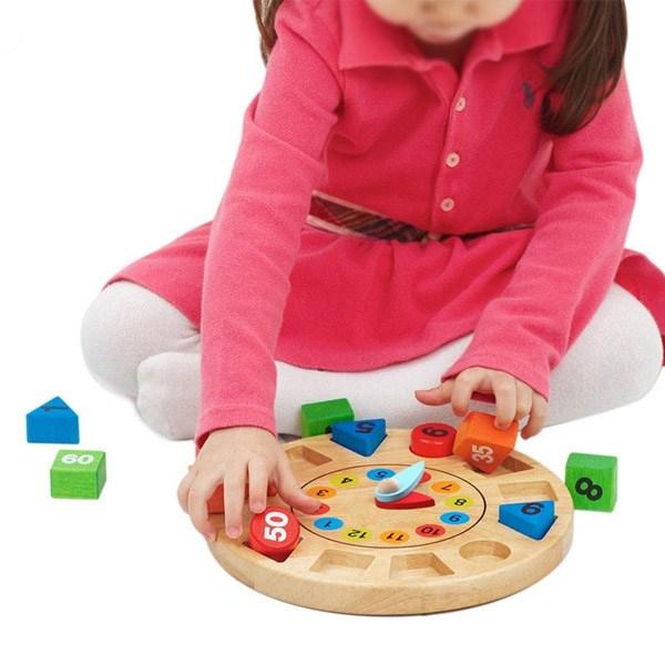 Todoribro Wood Tree Figures Clock, 1, Korea Best Toddler Puzzle