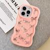 Soft Phone Cover Case for iPhone 17 Air 15 Plus 12 14 8 16 Pro Max 13 XR 11 Pink Bow