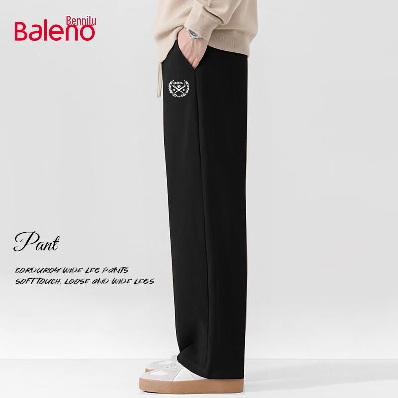 Baleno Men s Corduroy Wide-Leg Casual Pants XL