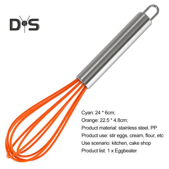 Frusta Per Uova In Acciaio Inox - Set Da 3 Fruste Da Cucina Professionali (20, 25, 30 Cm) - Impugnatura Antiscivolo Con Anello Per Appendere - 2