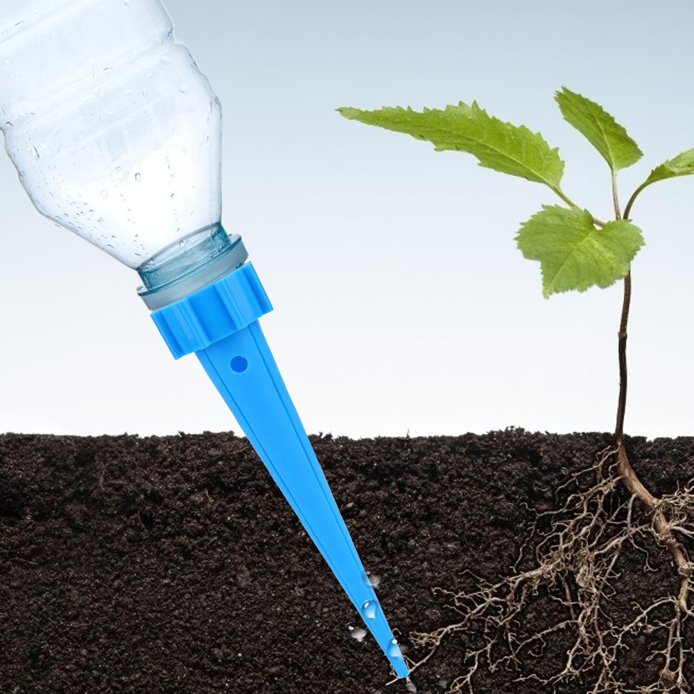 

4pcs Adjustable Automatic Plant Watering Irrigation Device Flower Water Drip Spikes with Valve