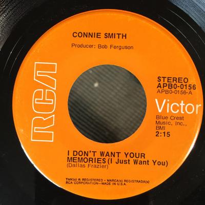 7inch Record CONNIE SMITH - I Don't Want Your Memories (I Just  APB00156 RCA VICTOR 1973 US Country/Folk Used