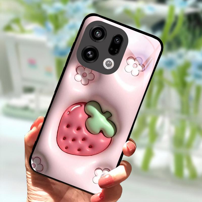 Case For OPPO Find X9 X9Pro X8 Pro X8S X8 Ultra Hard Cover Tempered Glass Protective Shell For OPPO FindX9 FindX8 Phone Bags