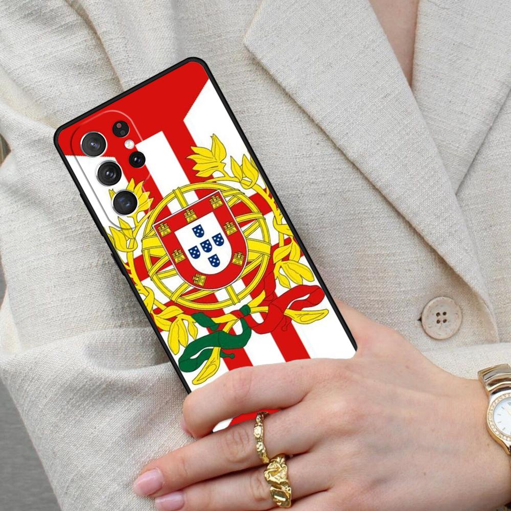 Portugal National Flag Cell Phone Case for Samsung Galaxy S26 Ultra S25 S24 S23 S22 S21 S20 Note10 Cover