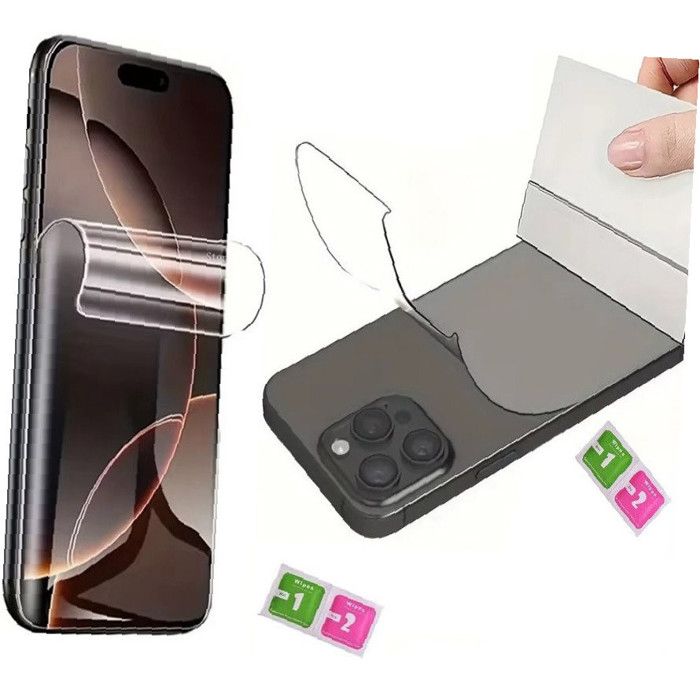 Protection avant et arrière hydrogel clair Ailika Pour TELEPHONE Samsung Galaxy S8 – Découpe sur mesure, toucher lisse