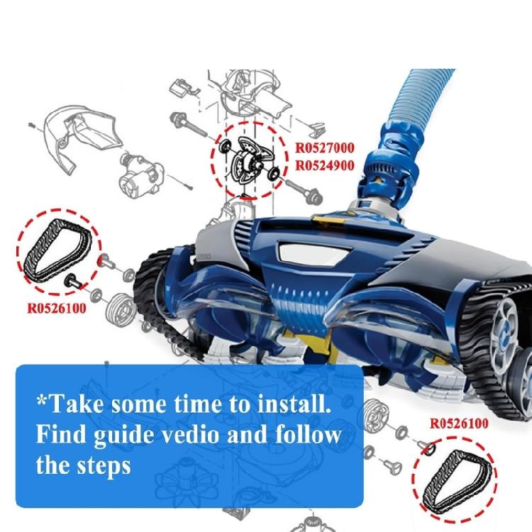 Compatible Cleaner Engine Assembly with Bearing Belt High Performances Plastic Construction Suitable for MX6 MX8 Models