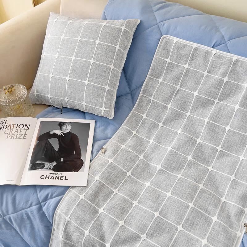 Muji All-Season Machine Washable Quilt Pillow