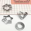 ZISIZ Christmas Stainless Steel Cookie Cutter Set