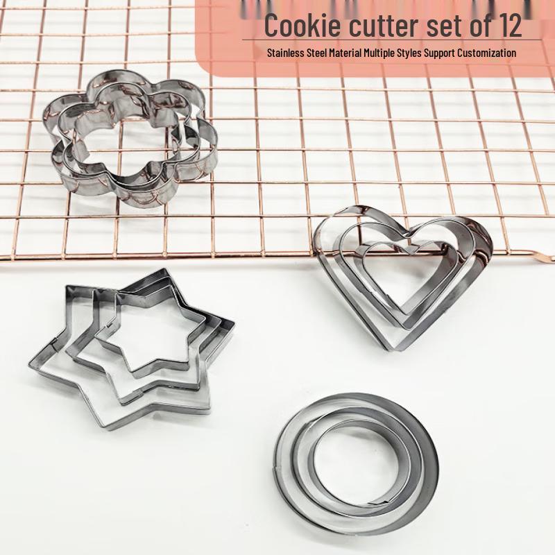 ZISIZ Christmas Stainless Steel Cookie Cutter Set