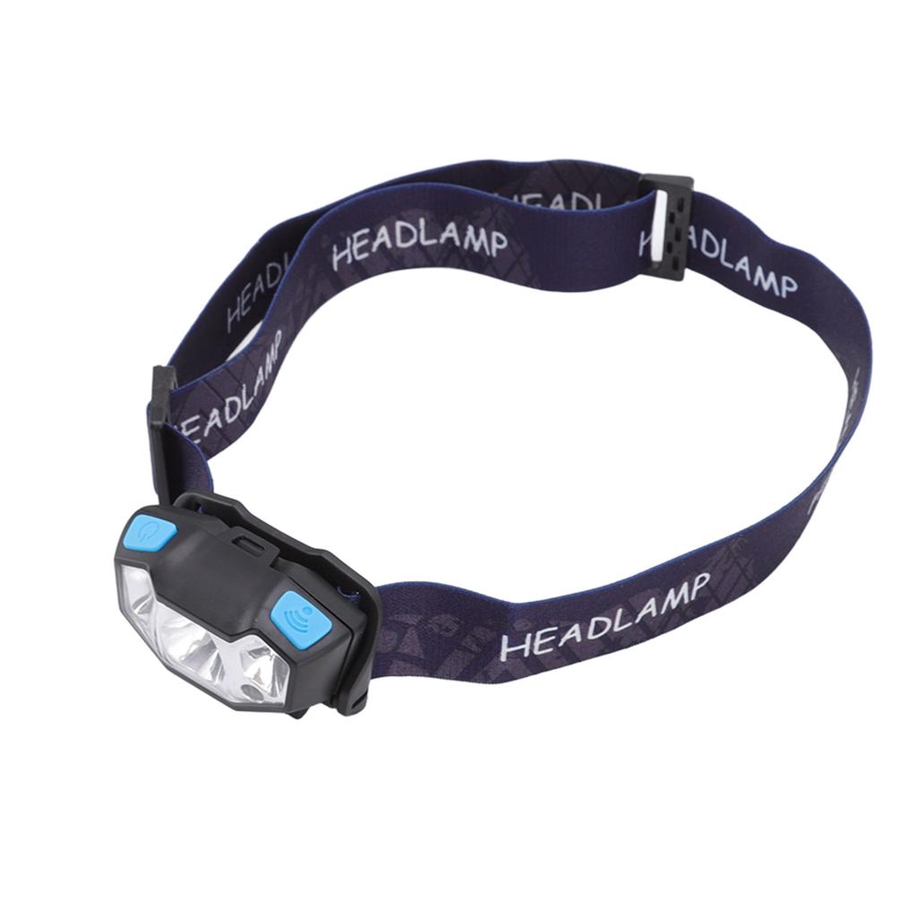 LED Stirnlampe 5 Helligkeitsstufen USB-Aufladung Leichtgewichtige Sensor-Stirnlampe LED Stirnlicht für Outdoor-Camping