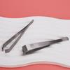 Thickened Stainless Steel Tweezers Beard Eyebrow Hair Removal Facial Hair Plucking Tool Flat Tip Design For Easy Grip Durable