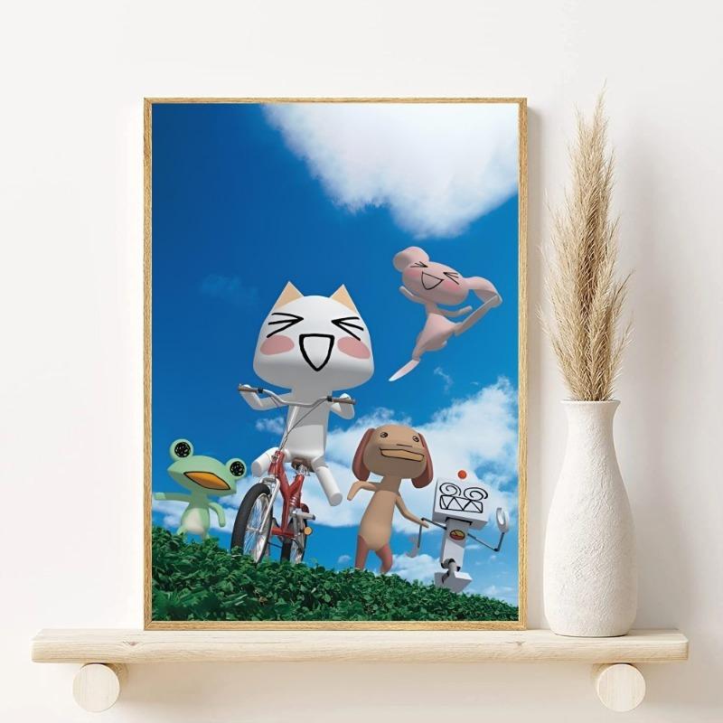 Inoue Toro CUTE Cat Hot Classic Movie Poster HD Art Sticky Wall Waterproof Home Living Room Bar Decoration