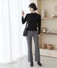 Ppaeppae Semi-High Slim Bootcut Slacks