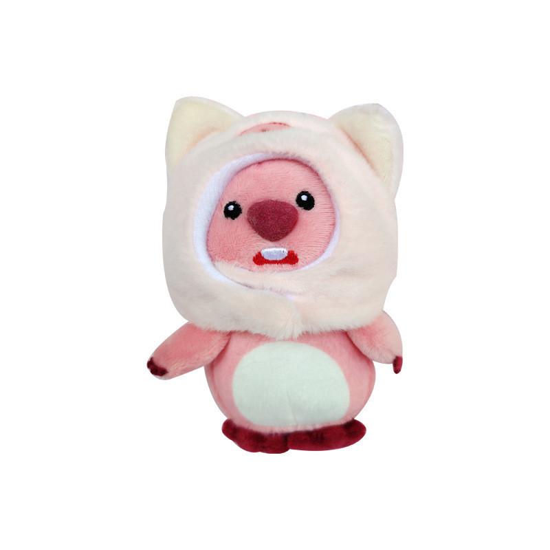 Loopy Plush Keychain With Cute Beaver Design For Bag Decoration And Gift