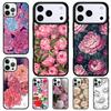 Peony Delicate Flower Shockproof Phone Case for iPhone 17 Air 16e 15 11 12 14 13 Pro Max Cover Coque