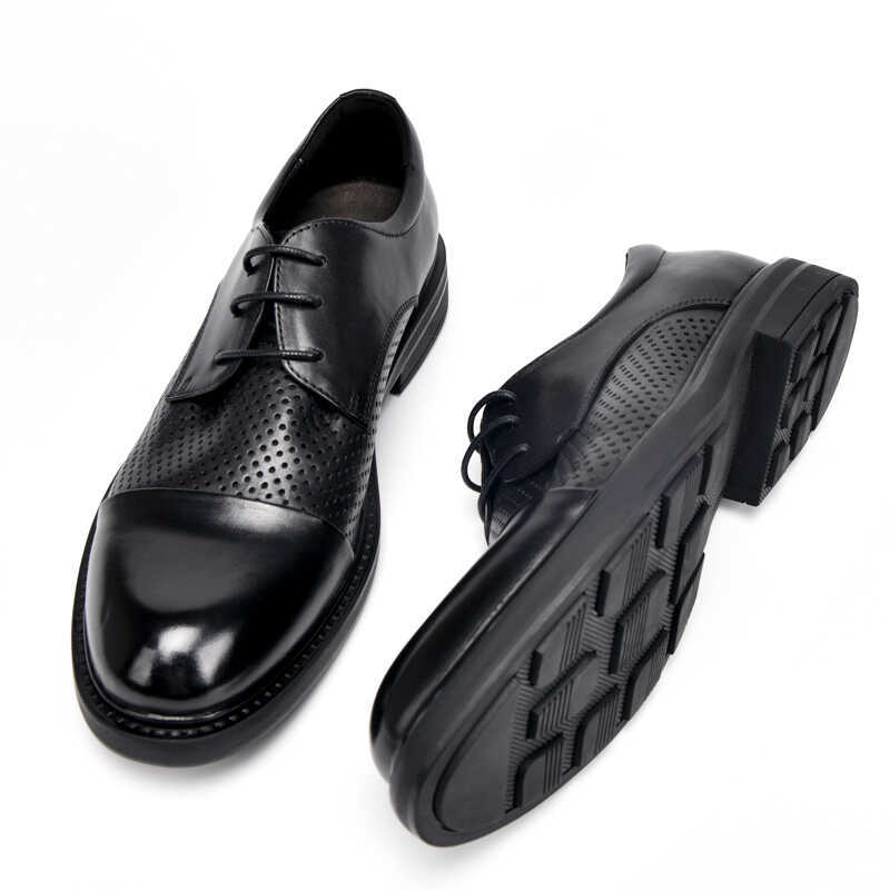 

Туфли на шнуровке из мягкой кожи с мягкой подошвой, весна-лето, с низким верхом, мужские кожаные туфли 44