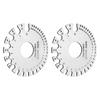 2pcs Stainless Steel Thickness Gauges Professional Standard Metal Sheets Welding Thickness Gauge