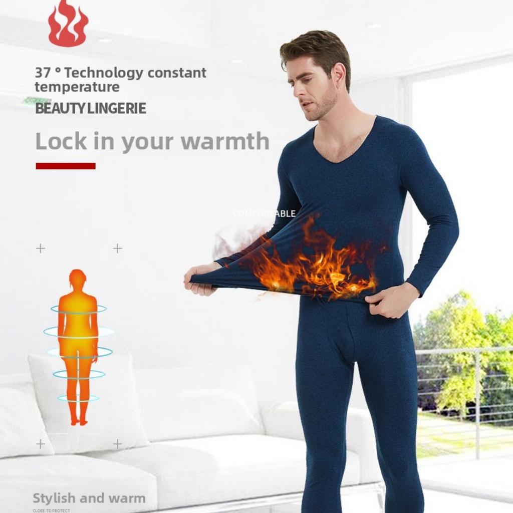 Imitation Cashmere Silk, Men's and Women's Thermal Underwear Set, Autumn Clothes, Autumn Pants, Men's Thin Autumn Clothes