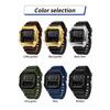 6216 Electronic Watches for Man Fashion Alarm Clock Students Square Dial Multifunction Waterproof Calendar Sports Watch