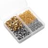 1Box/Lot 2-Grid Stainless Steel Lobster Clasps Open Jump Ring Sets For Diy Bracelet Necklace  Jewelry Making Accessories