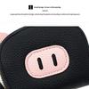 PU Leather Cartoon Pig Multi Card Slot Holder Zipper Coin Purse Soft Touch Clip Wallet for Women Kids Party Use