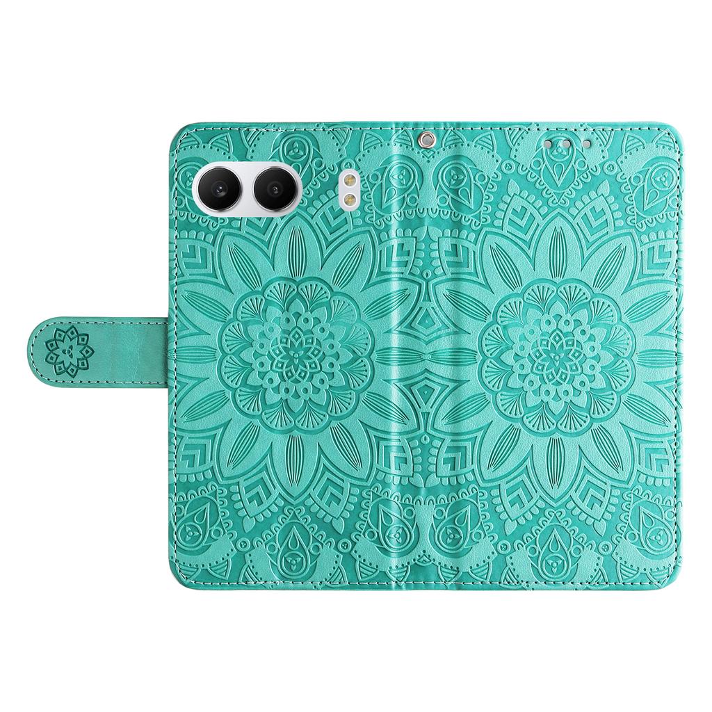 For OnePlus Nord 4 Case Sunflower Imprint Leather Wallet Phone Cover