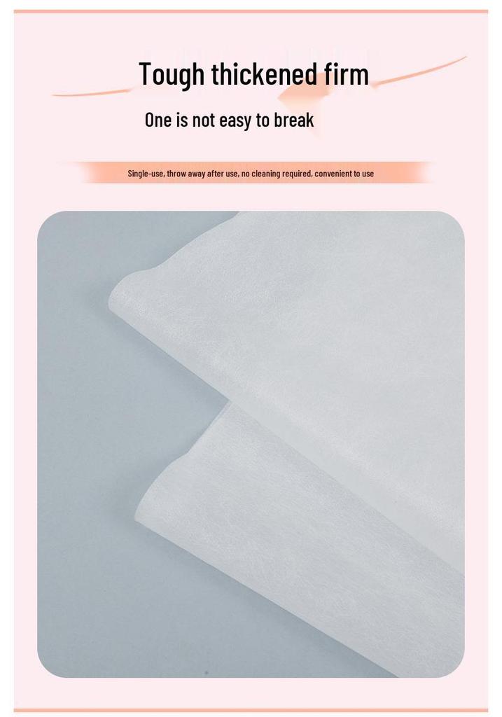 Disposable Non-Woven Hair Dye Cape 80x80cm, Thickened for Home or Salon Use.
