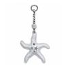 Studded Starfish Keyring_ Silver