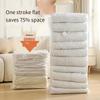 Vacuum Storage Bags For Clothes Comforters No Pump Needed Space Saving Thick Reusable Compress Organizer