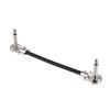 ammoon 30cm  12in Guitar Effect Pedal Instrument Patch Cable 1 4  Silver Right angle Plug Black PVC Jacket, 3 Pack