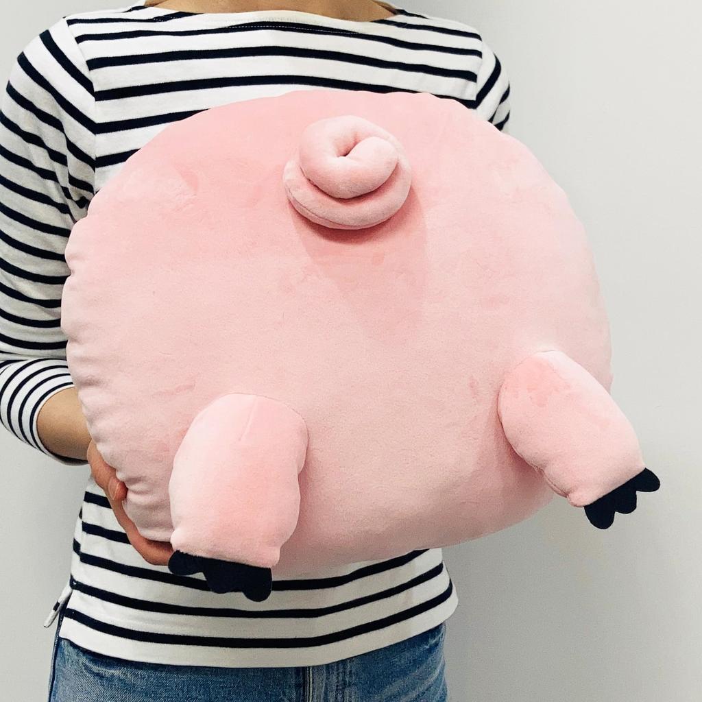 MORIPiLO Disney Toy Story Hamm Body Pillow Back Soft and Soft To the Plush Nap Disney Morishita Pillows (Die-Cut Cushion) Touch, Toy, Pillow, Pink,