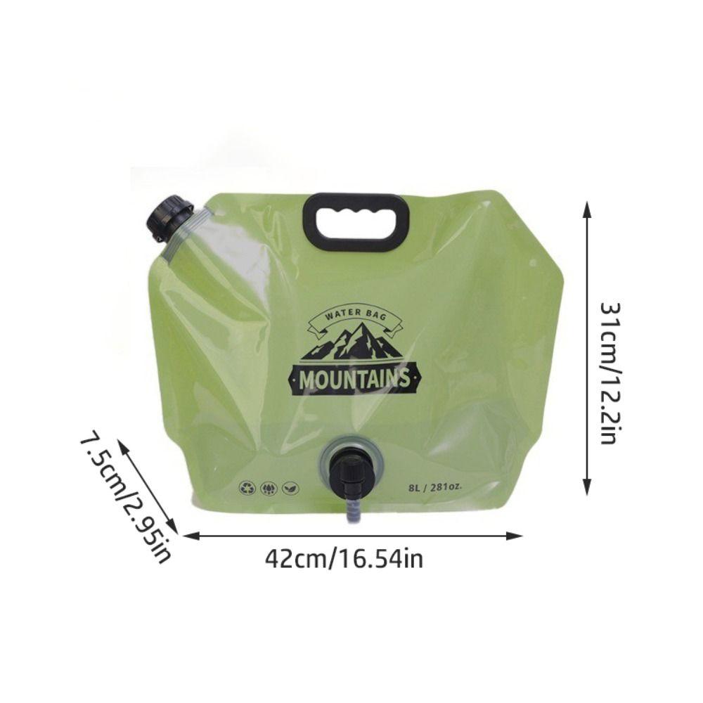 8L Portable Water Storage Bag for Travel Fishing Outdoor Activities