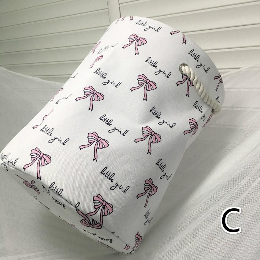 Niedlicher Druck-Desktop-Box aus Baumwolle und Leinen, Kosmetik-Aufbewahrungsbox, Organizer, Kleinigkeiten, Aufbewahrungsbox, Korb