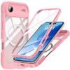 iPhone Air Case, Shockproof, with Glass, for MagSafe, Pink
