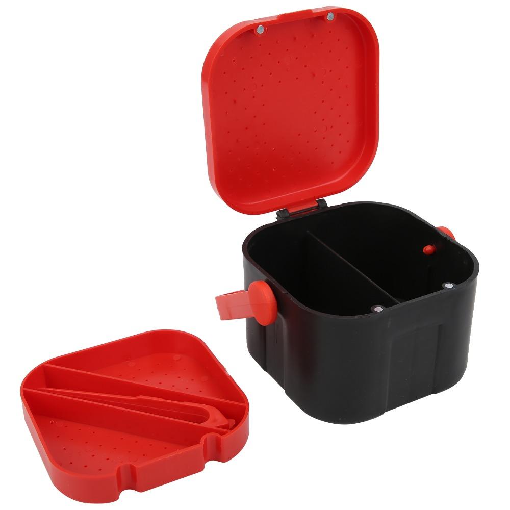 4PCS Plastic Worm Bait Holder with Clip Worm Storage Case Durable Fishing Bait Box  for Lure Storage