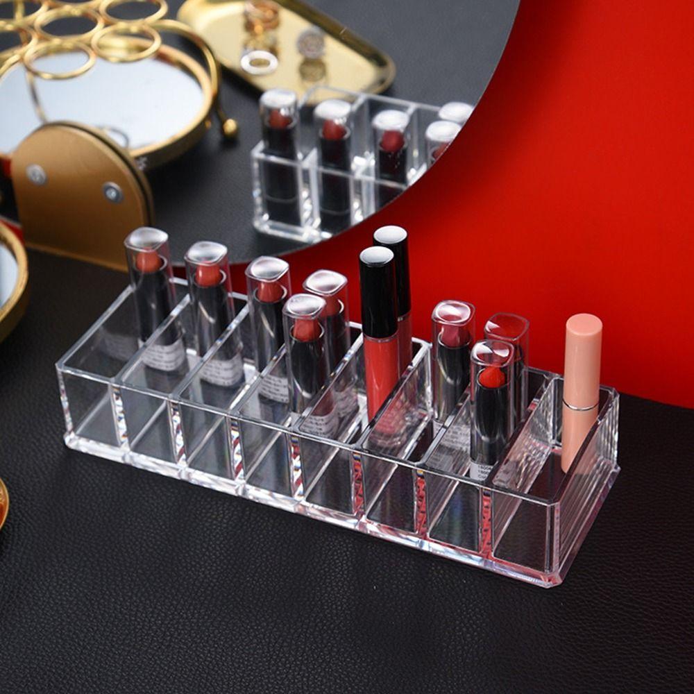 Detachable Compartment Divided Box 6/8 Grids Makeup Holder Jewelry Make Up Organizer  for Home