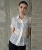 Dear Me Eden Placket Sheer Shirt [White]