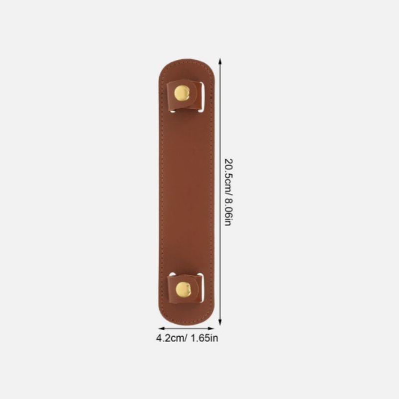 Pu Leather Shoulder Strap Pad Soft Cushion Easy Fit Pressure Relief For Handbags Backpacks Daily Use